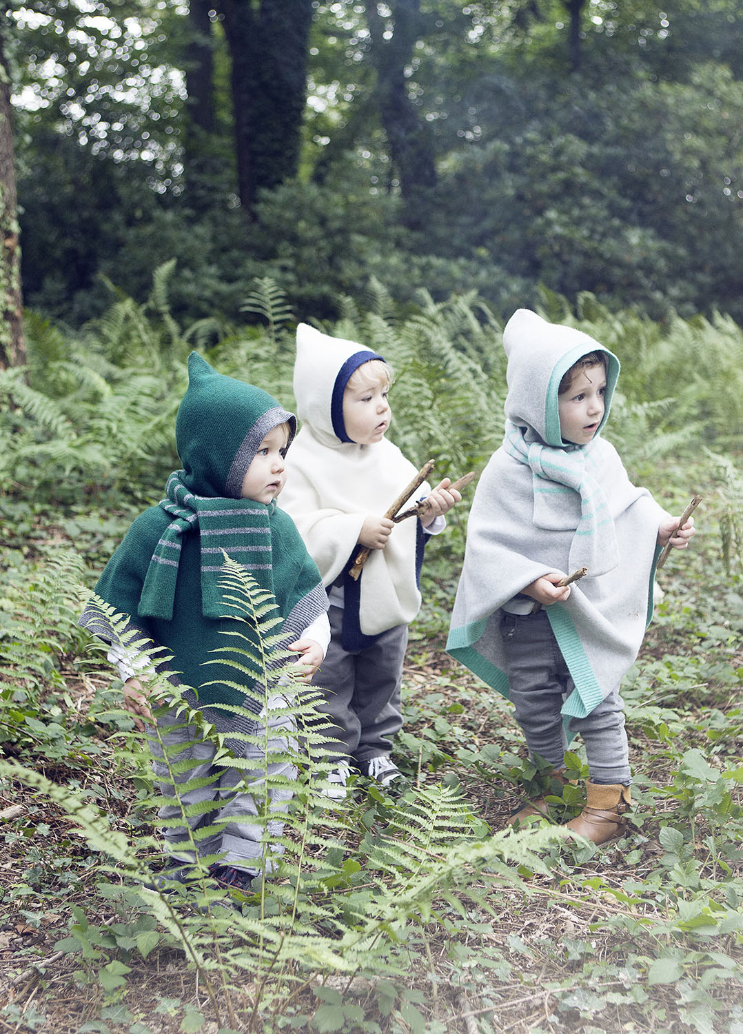 PONCHO - VERT D'HIVER